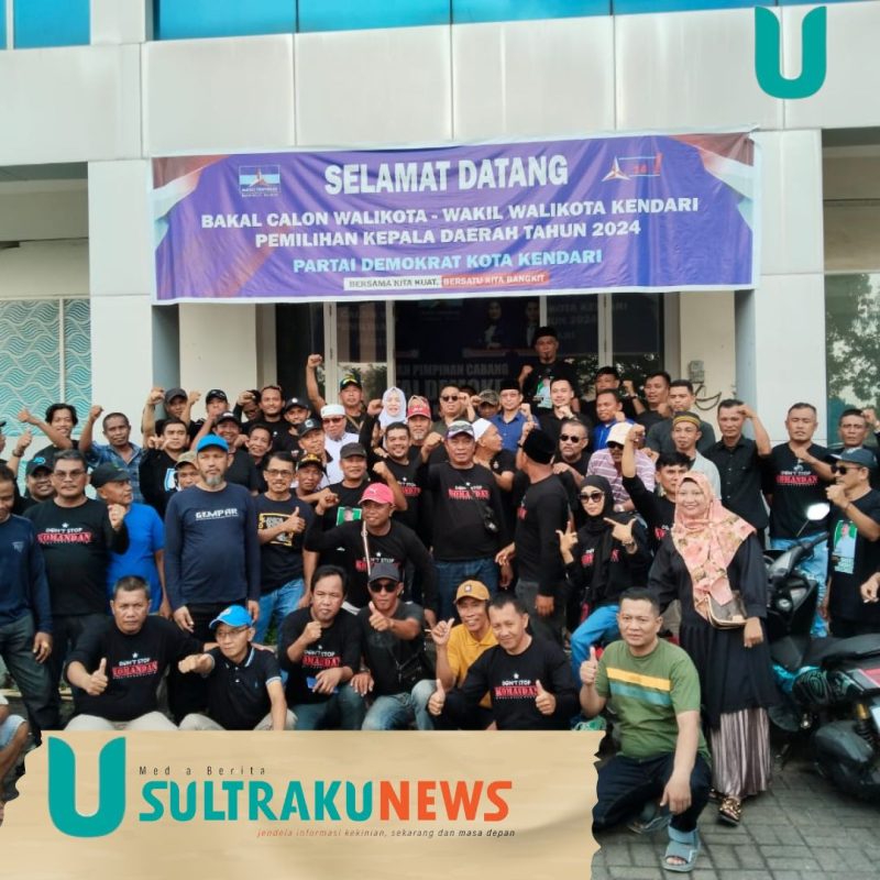 Dikawal Ratusan Pendukung, Abdul Rasak Serahkan Formulir Pendaftaran Ke DPC Demokrat