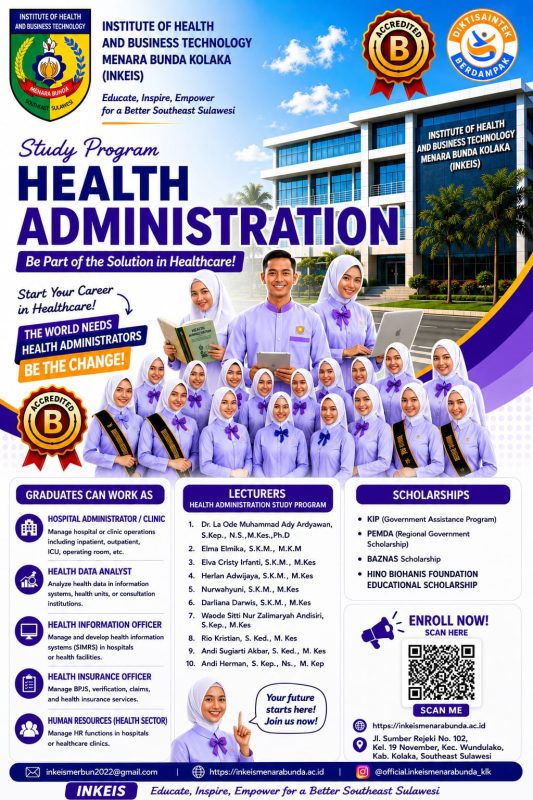 “Lulusan Diburu Rumah Sakit!  Ini Keunggulan Program Studi Administrasi Kesehatan di Kampus Inkeis University Kolaka