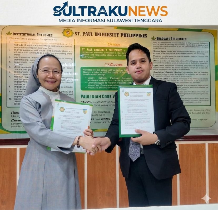 PERKOKOH JEJARING GLOBAL: INKEIS SULTRA DAN SAINT PAUL UNIVERSITY PHILIPPINES RESMI JALIN KERJA SAMA INTERNASIONAL