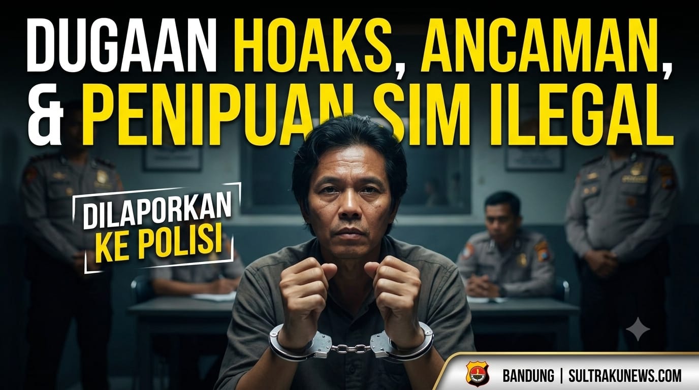 Dugaan Hoaks, Ancaman, dan Penipuan SIM Ilegal Dilaporkan ke Kepolisian ‎