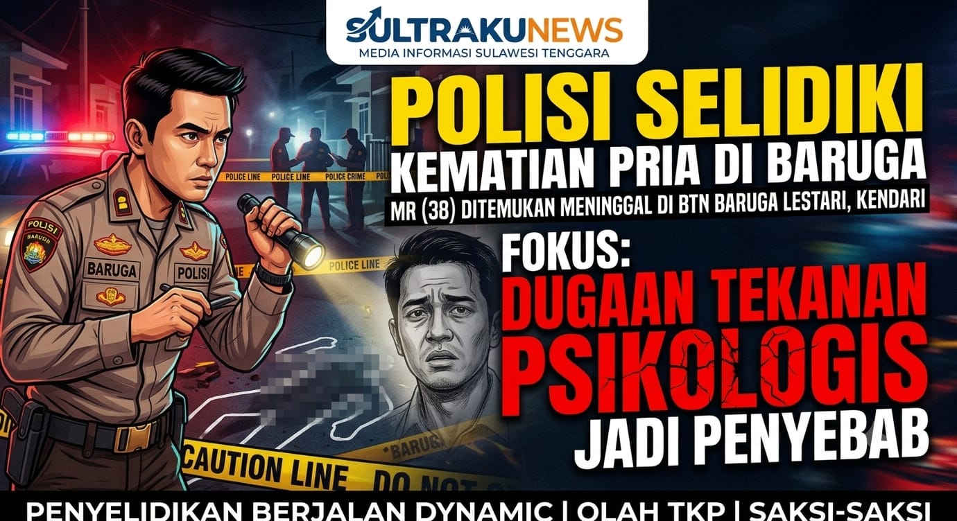 Bunuh Diri !  Pria di Baruga Akibat Tekanan Psikologis, Polisi Masih Fokus Penyelidikan