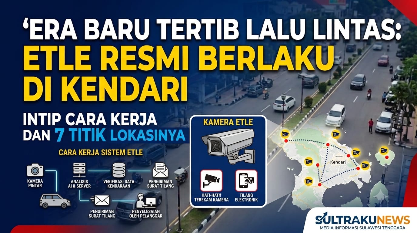 Era Baru Tertib Lalu Lintas: ETLE Resmi Berlaku di Kendari, Intip Cara Kerja dan 7 Titik Lokasinya