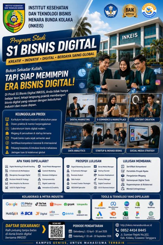 Mengintip Kesiapan S1 Bisnis Digital INKEIS: Kiblat Baru Pencetak Talenta Digital Berdaya Saing Global dari Kolaka