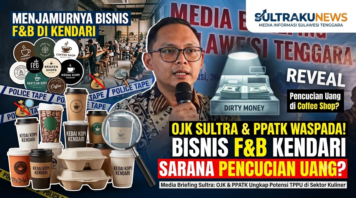 OJK Sultra dan PPATK Awasi Ketat Menjamurnya Bisnis F&B di Kendari Terkait Potensi Pencucian Uang