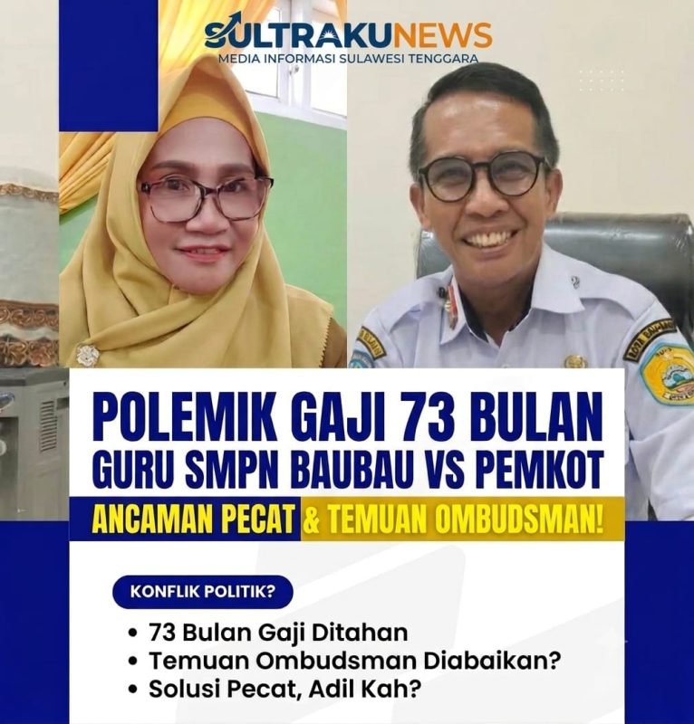 Polemik Gaji 73 Bulan Guru SMP di Baubau: Antara Jerat Politis, Temuan Ombudsman, dan Ancaman Pemecatan