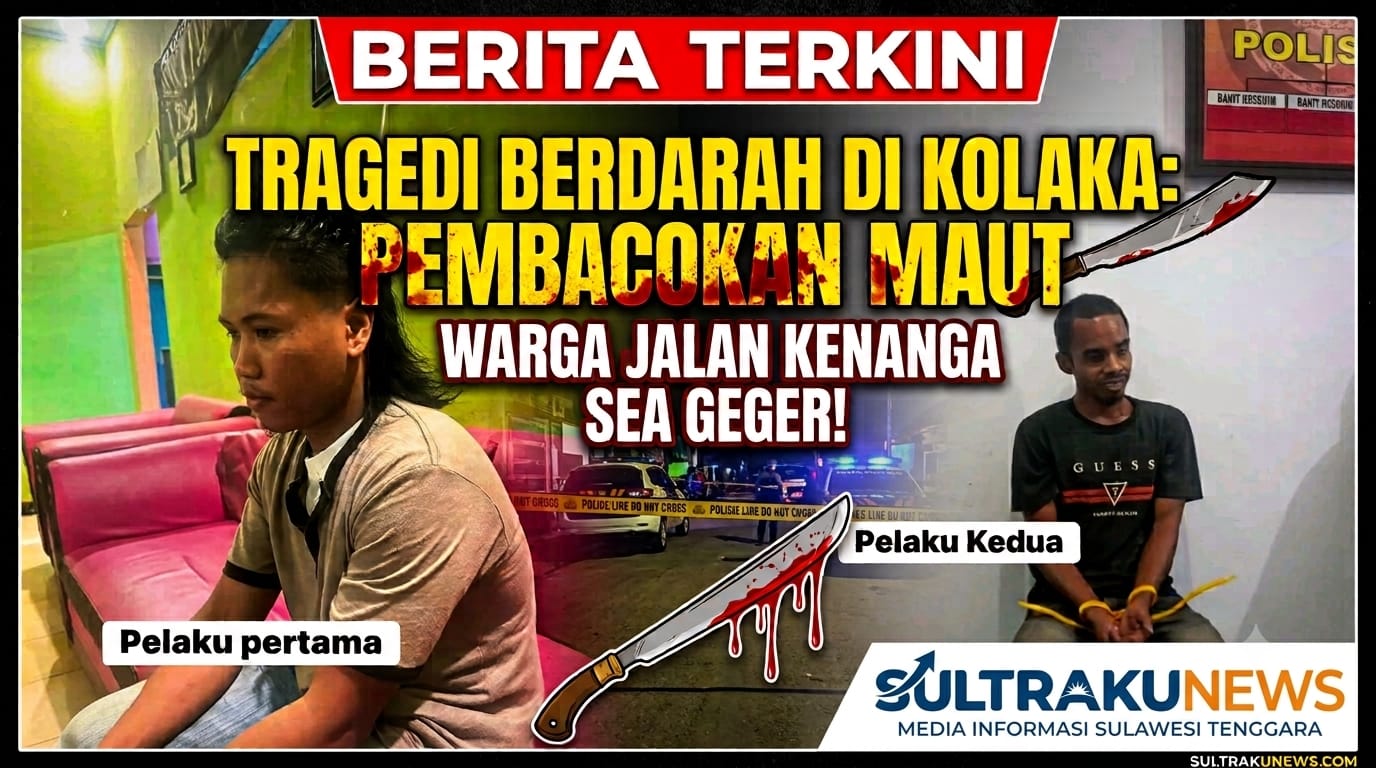 Tragedi Berdarah di Kolaka: Pembacokan Maut Gegerkan Warga Jalan Kenanga Sea