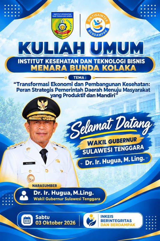 INKEIS Menara Bunda Kolaka Gelar Kuliah Umum Bersama Wakil Gubernur Sultra, Bahas Strategi Transformasi Ekonomi dan Kesehatan